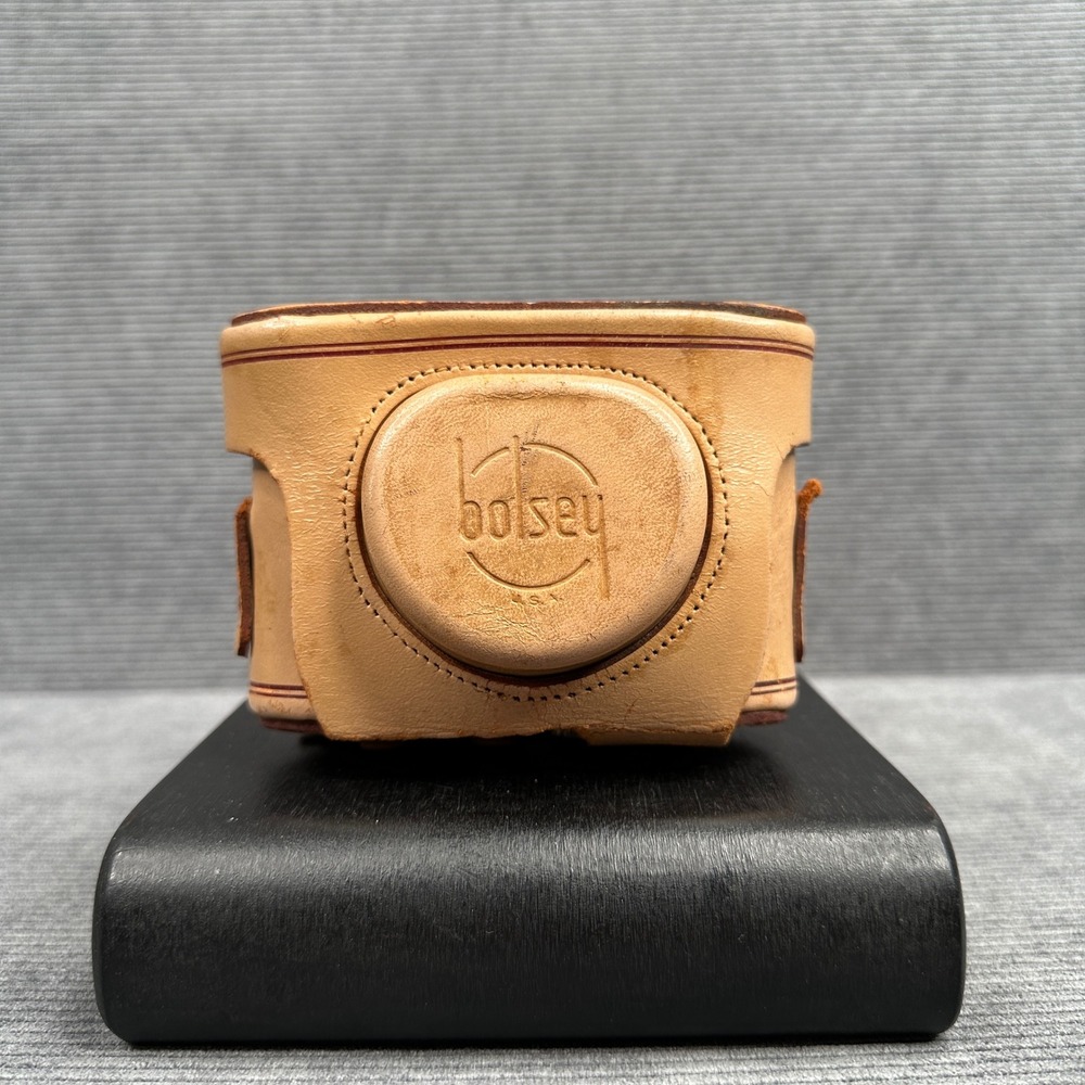 Vintage Bolsey B22 Set-O-Matic 35mm Camera with Leather Case Wollensak 44mm Lens